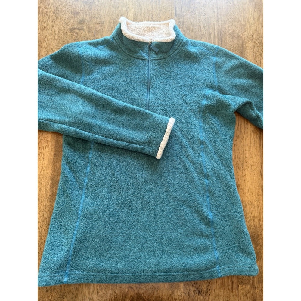 Kuhl Sweater Womens Alfpaca Medium Blue Sherpa Fleece Pullover Sweatshirt